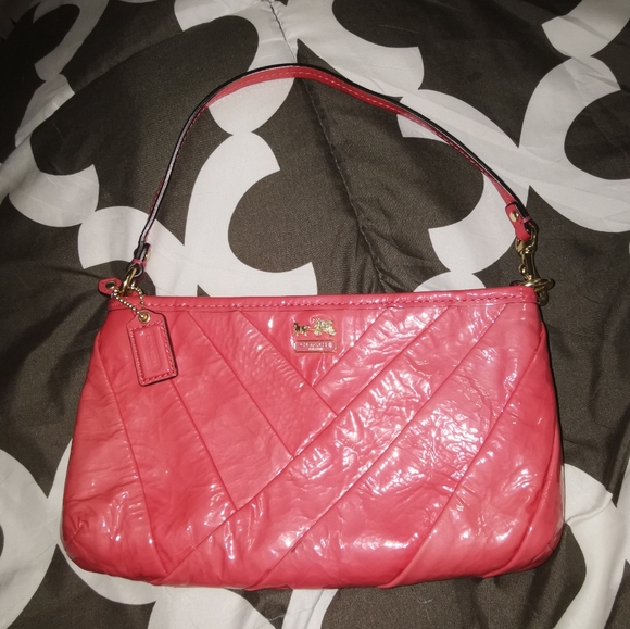 Pink Coach Clutch - Picture 1 of 3